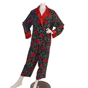 VICTORIA SECRET WOMEN'S 2 PIECES‎ VINTAGE GOLD LABEL INTIMATES PAJAMA SET